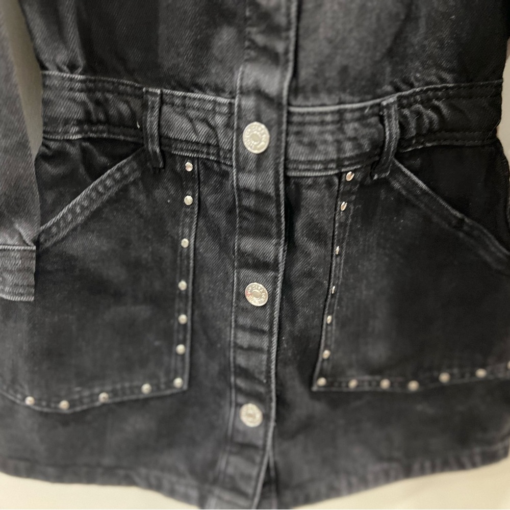 NWT Zara black denim dress - Picture 4 of 6